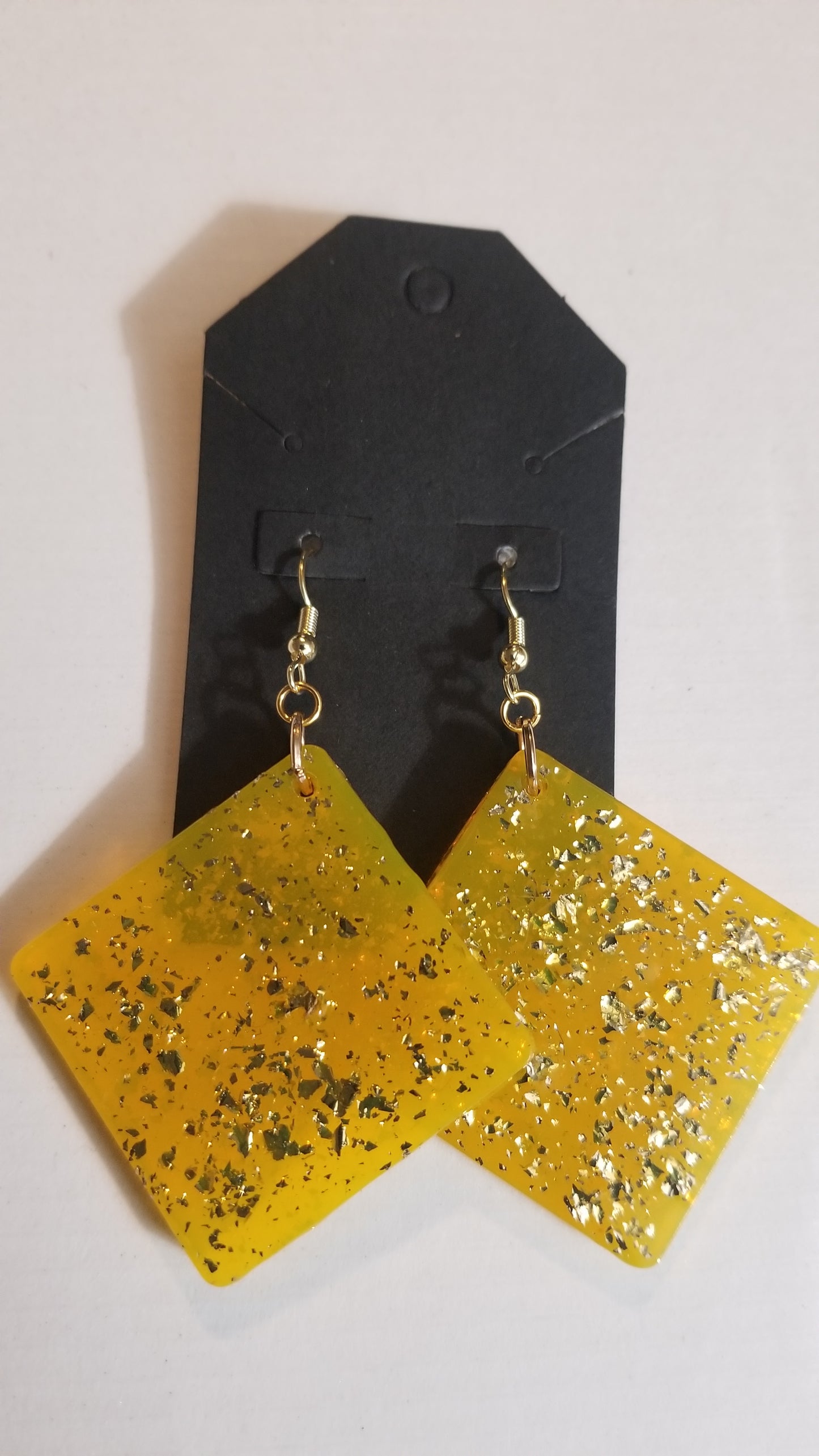 Falling for Yellow Gold Diamond Earrings