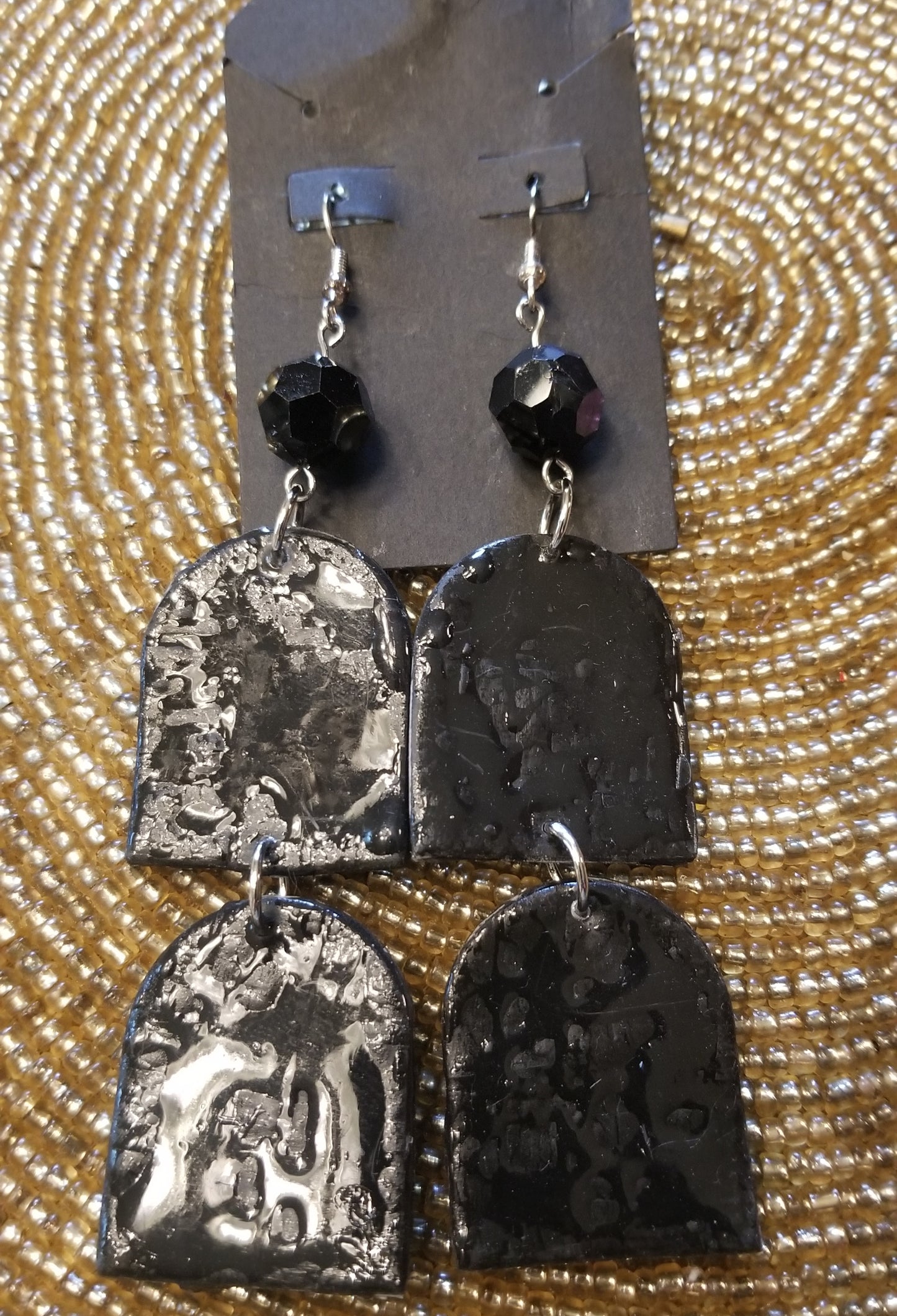 Double Midnight Arcs Earrings