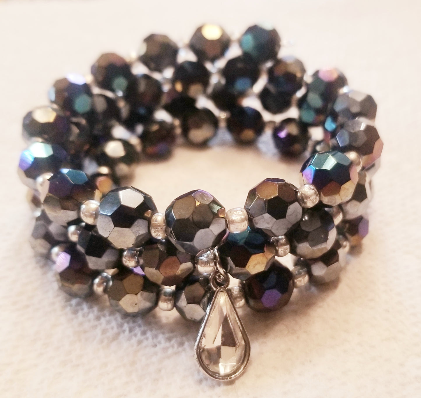 Shimmering Black Wrist Wrap