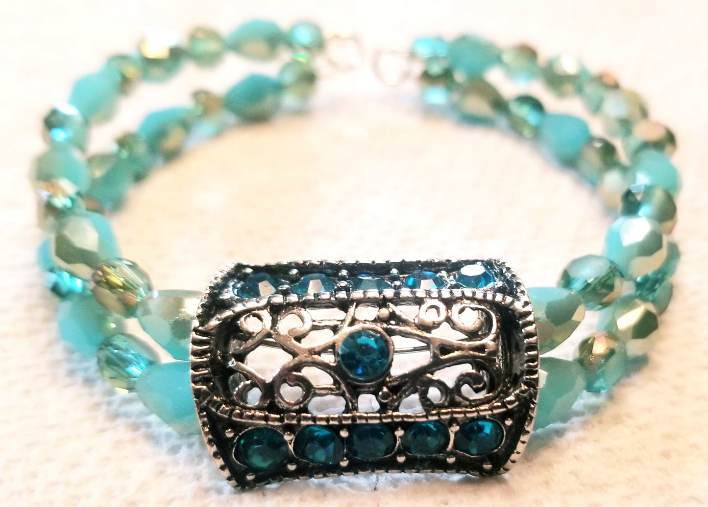 Shimmering Aquamarine bracelet