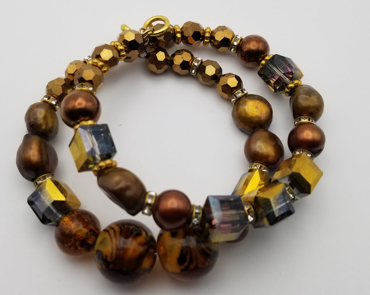 Double Strand Coco Gold Bracelet