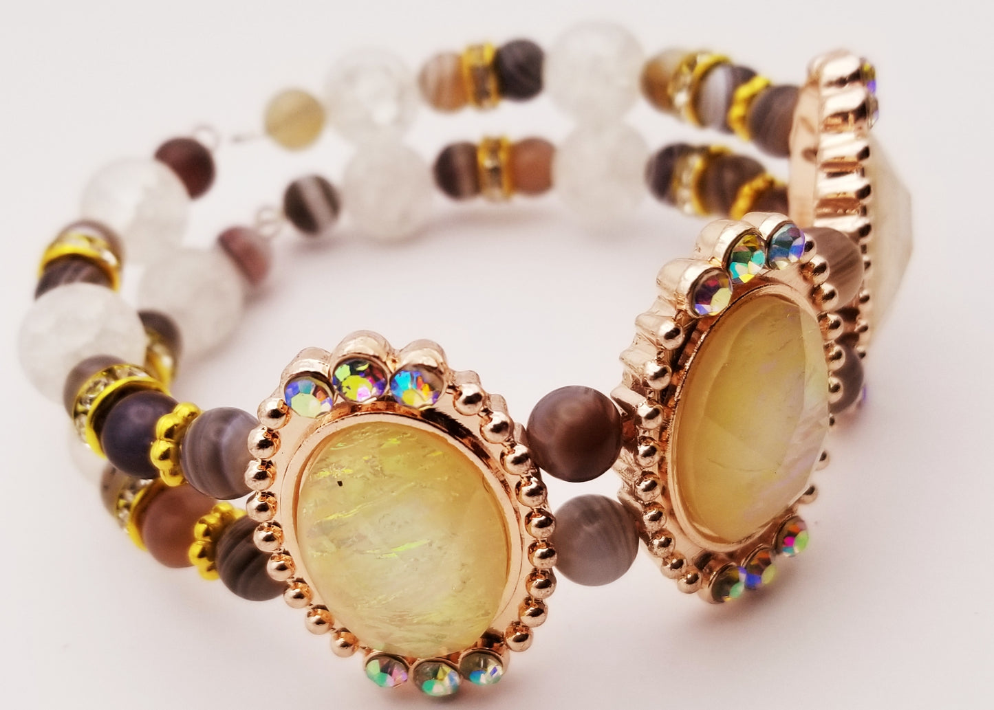 Mother of Pearl Statement Bracelet