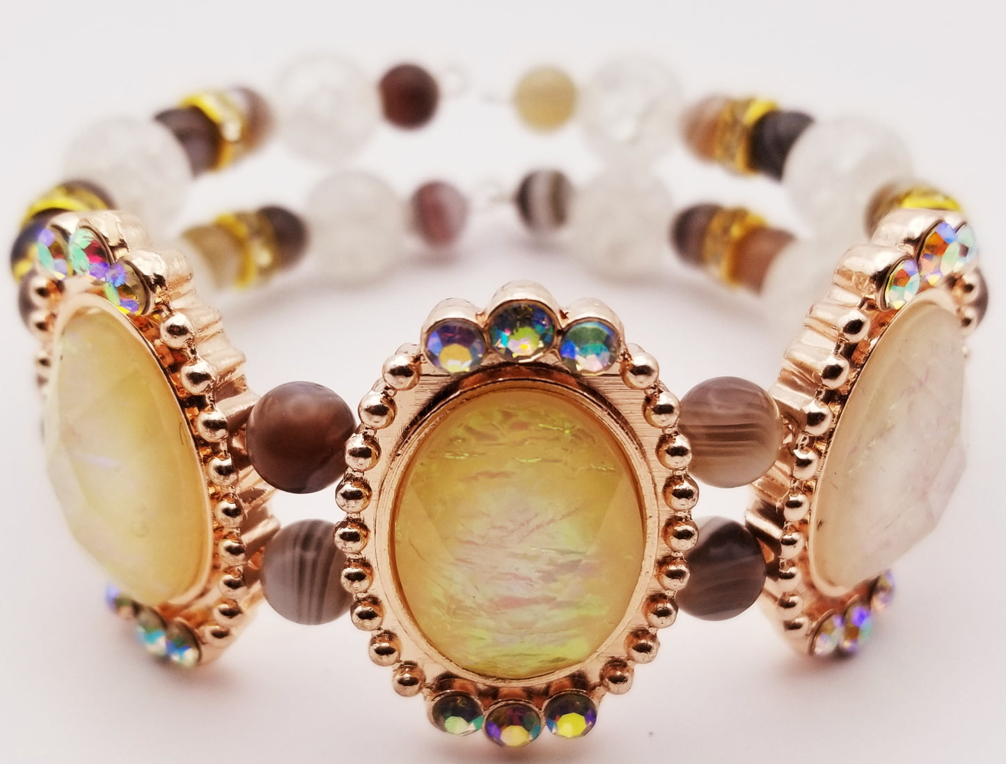Mother of Pearl Statement Bracelet