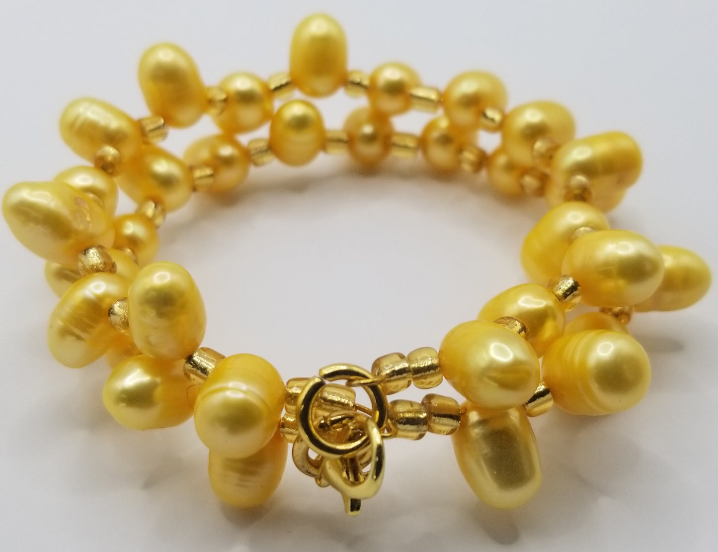 Yellow Gold Beaded Bracelet