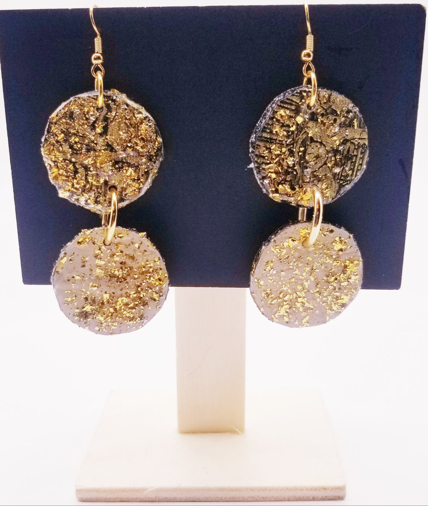 Urban Sphere Faux Leather Necklace & Earring Set