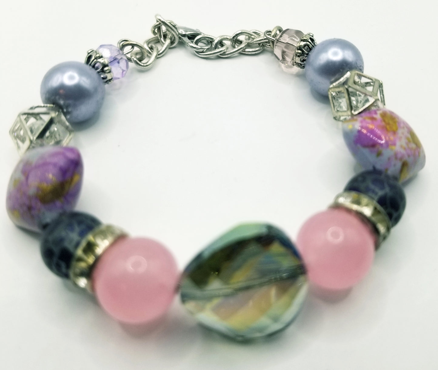 Rosen Quartz Lavender Bracelet