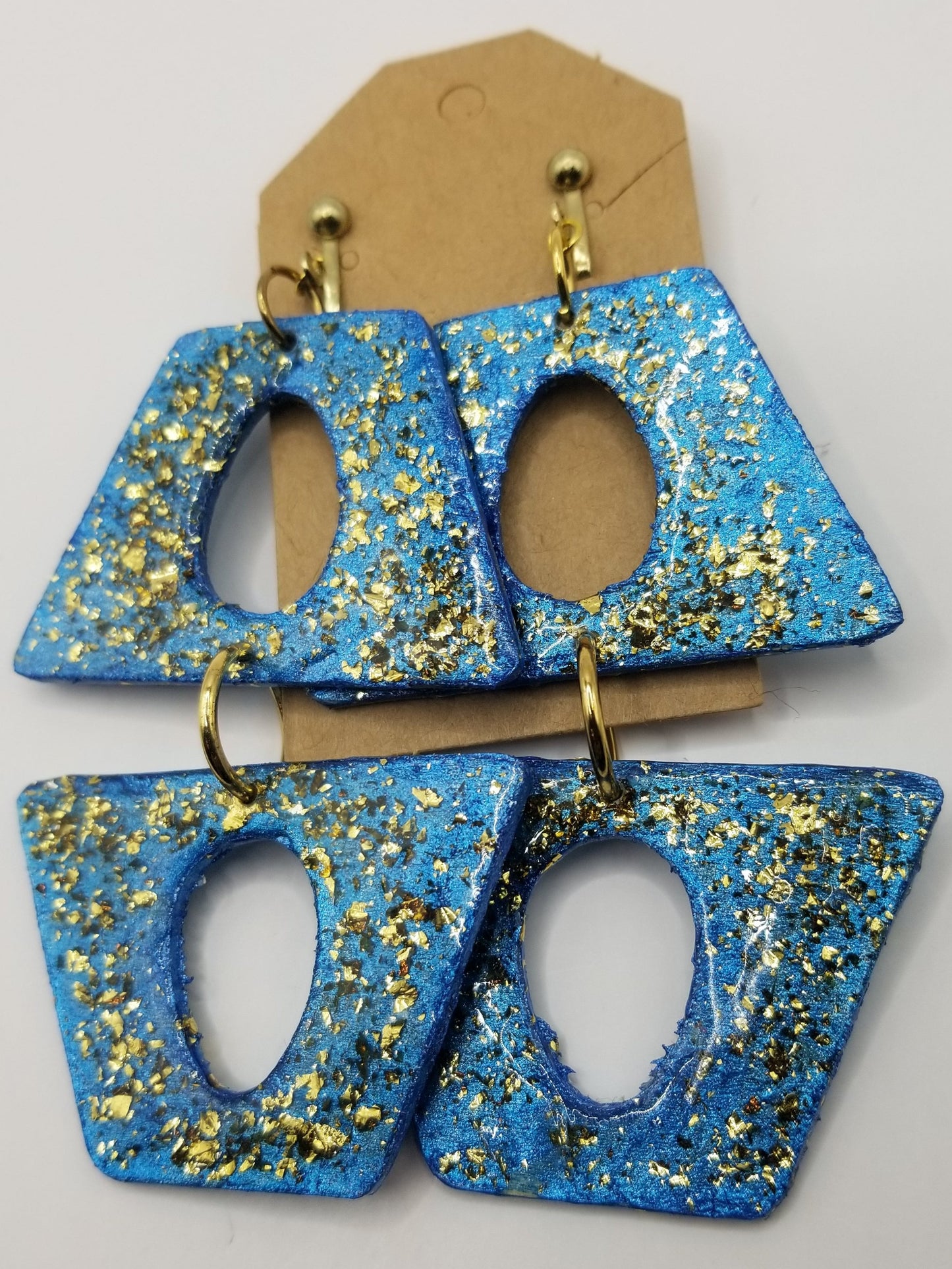 Azure Gold Dust Earrings