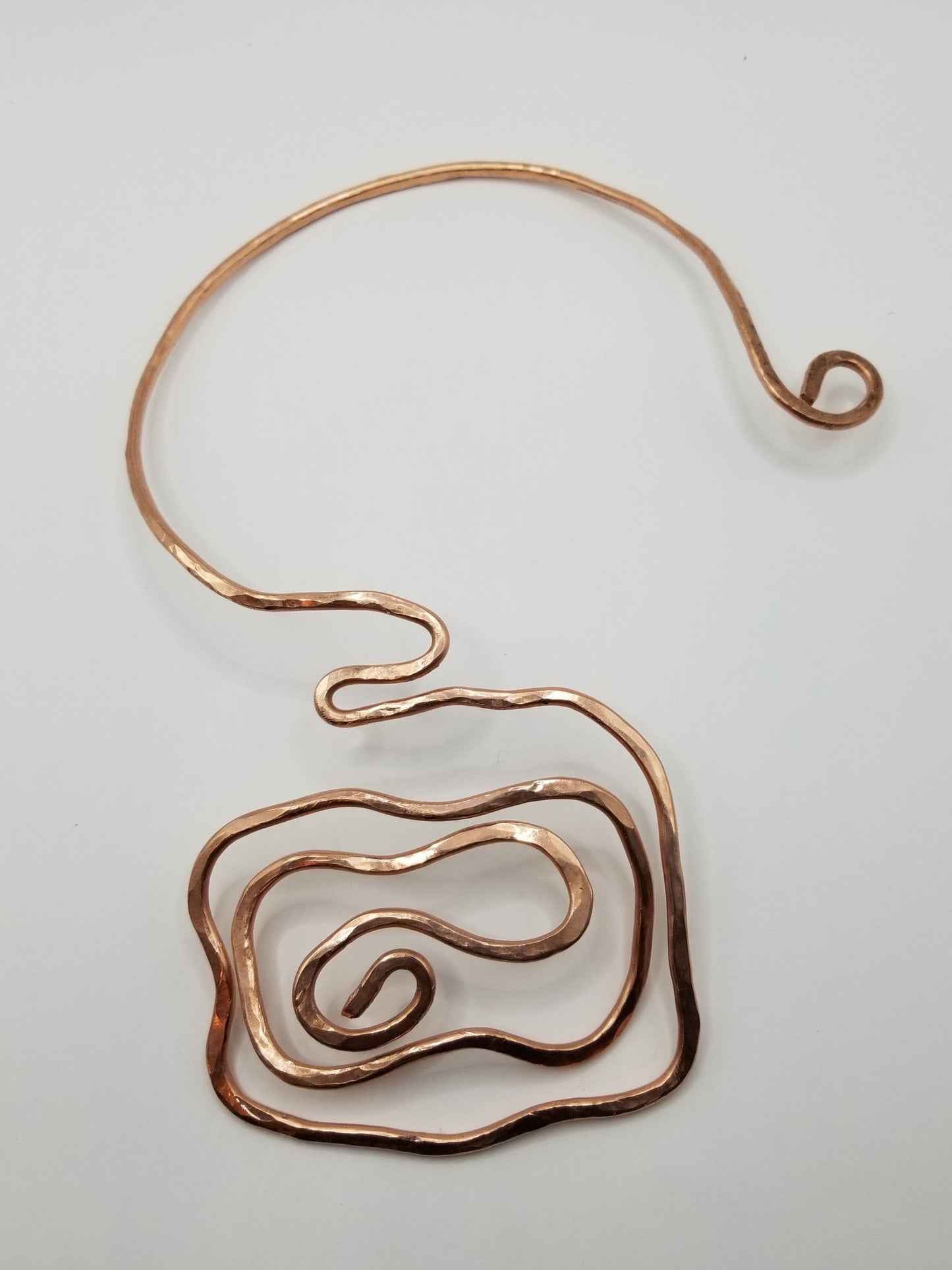Copper Geo Wave Neck-Cuff Necklace