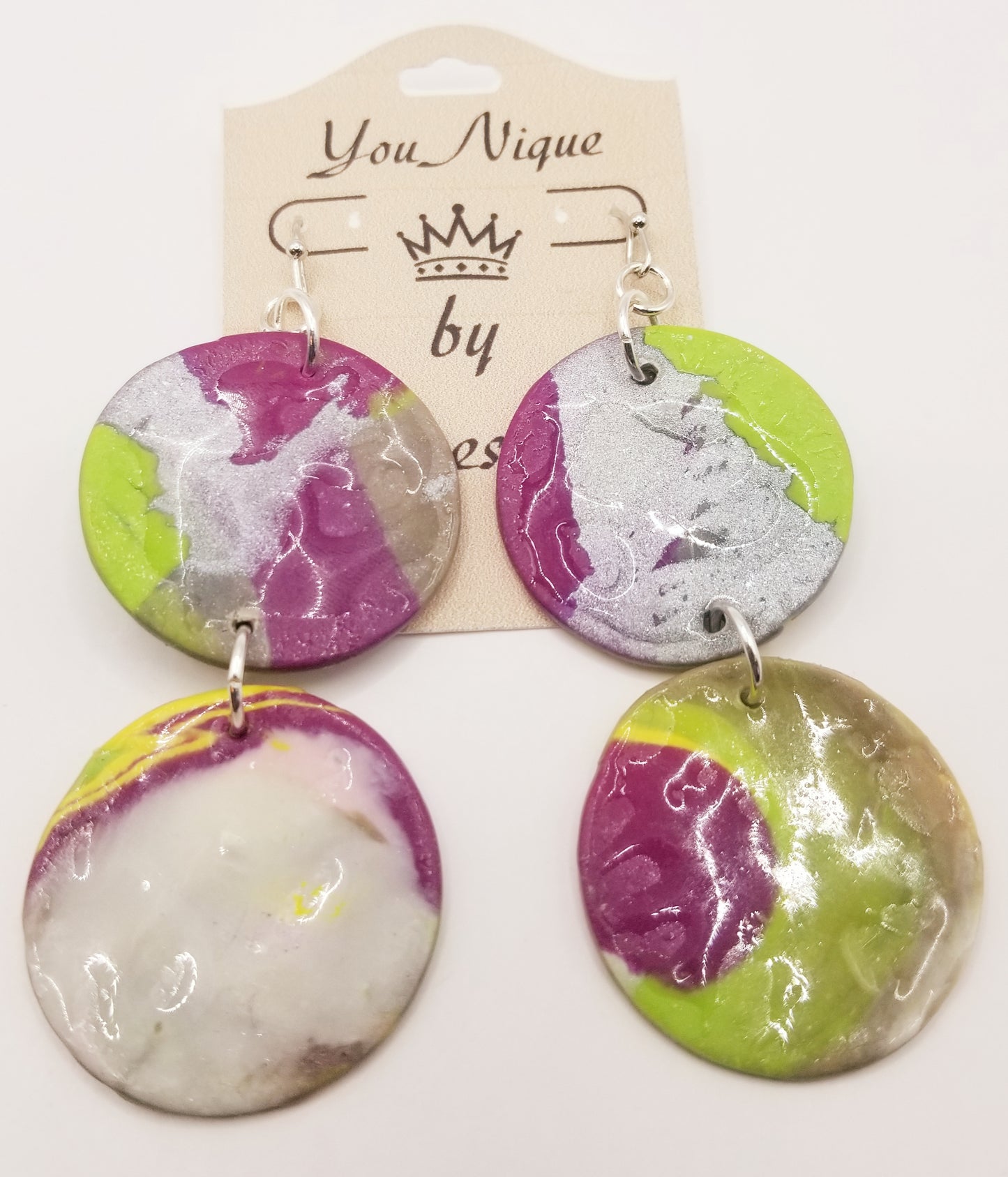 Double Hoop Vibrant Hues Earrings