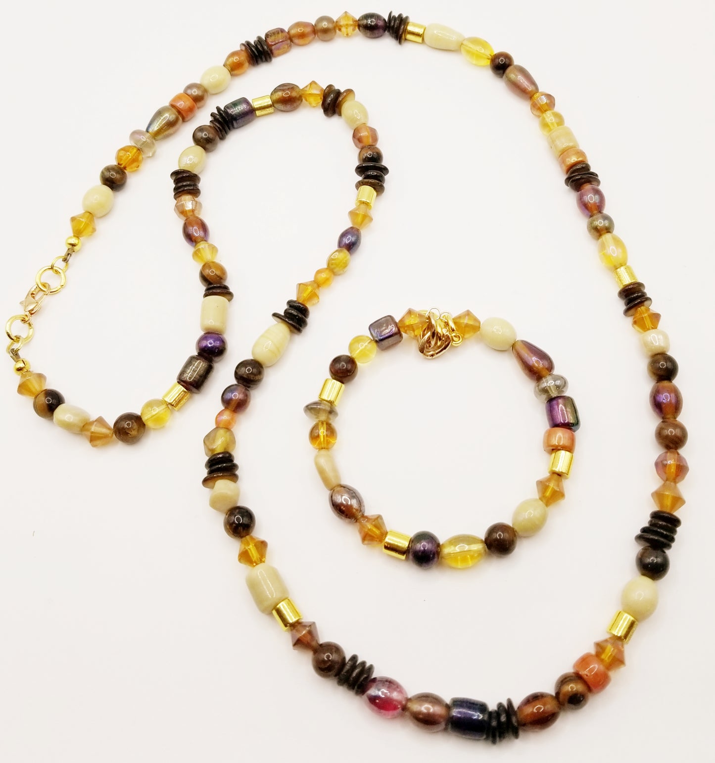 Earth Tone Necklace Set