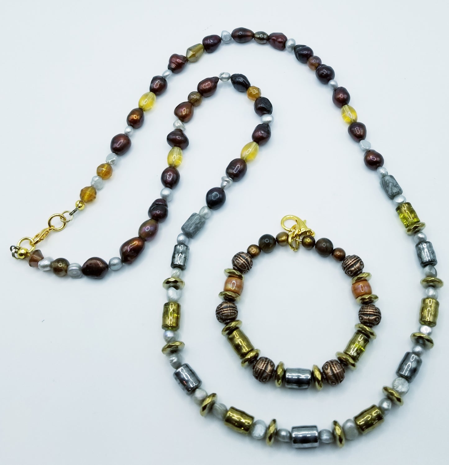 Naturally Rugged Men's Necklace Set