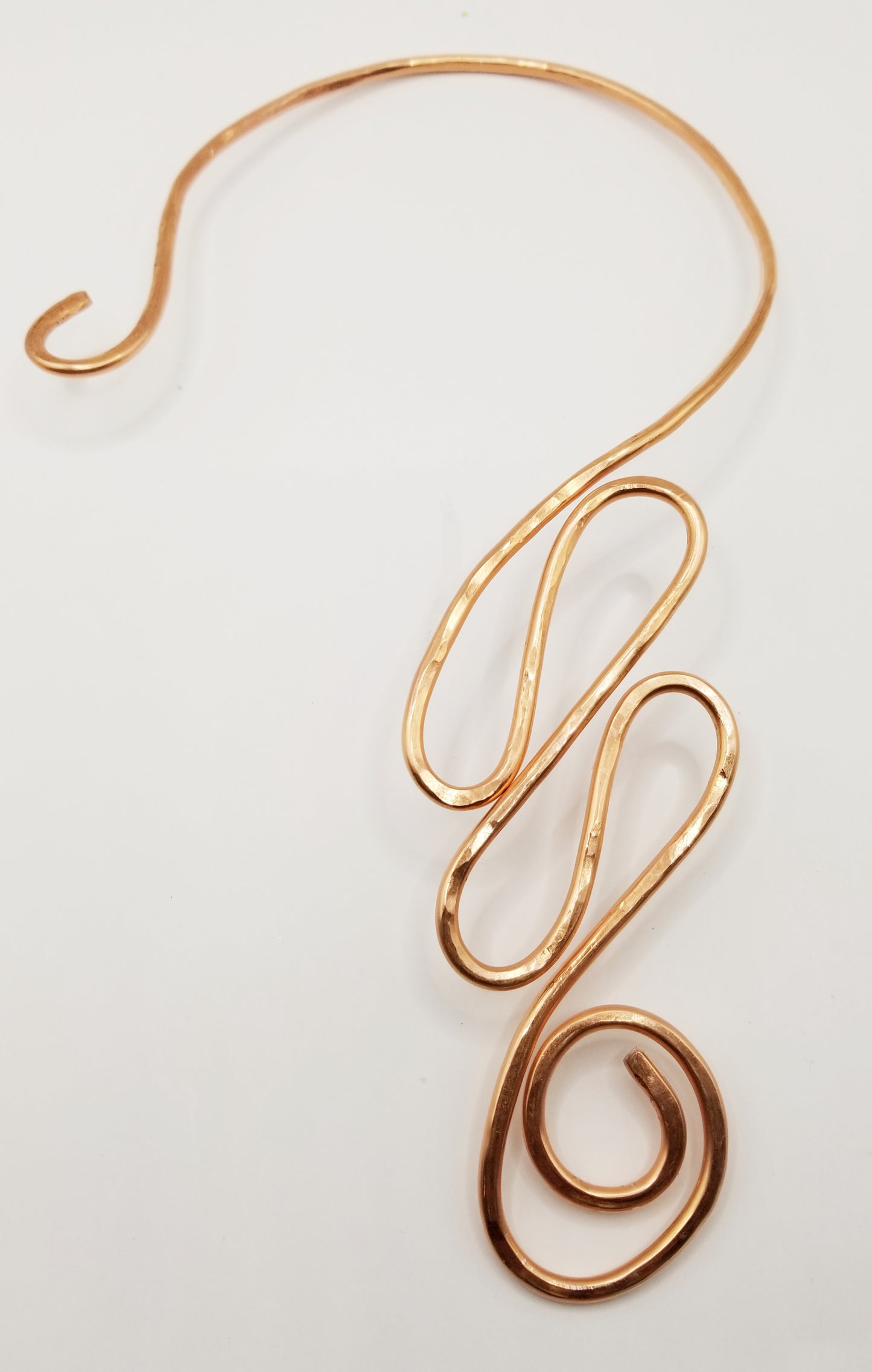 Ember Wave Copper Neck Cuff Necklace