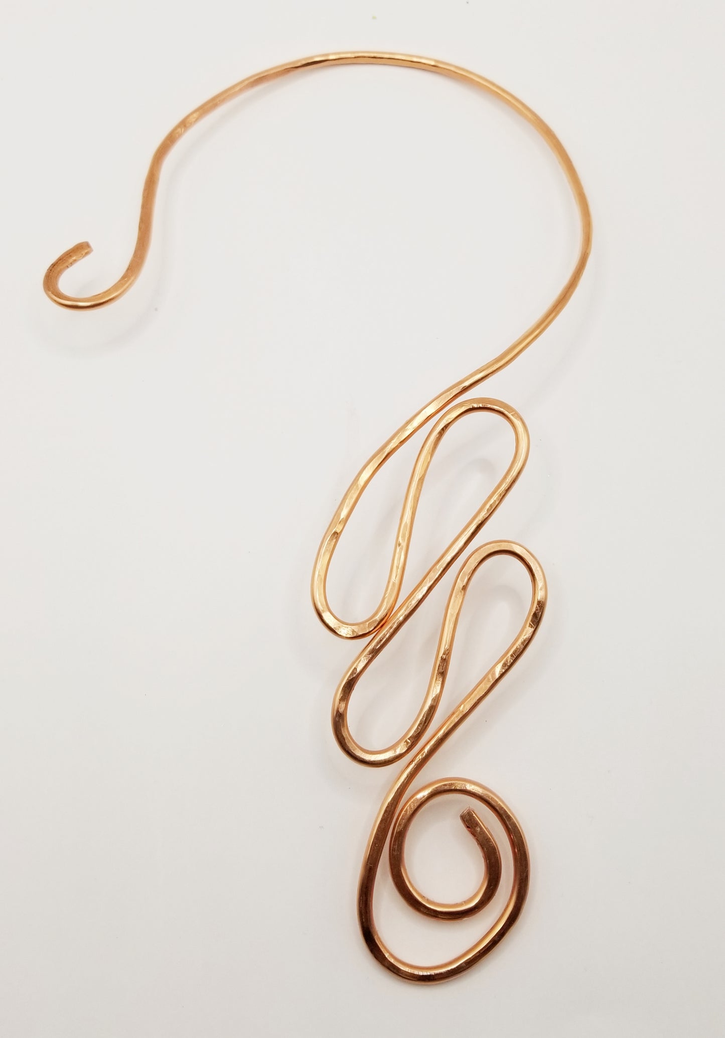 Ember Wave Copper Neck Cuff Necklace