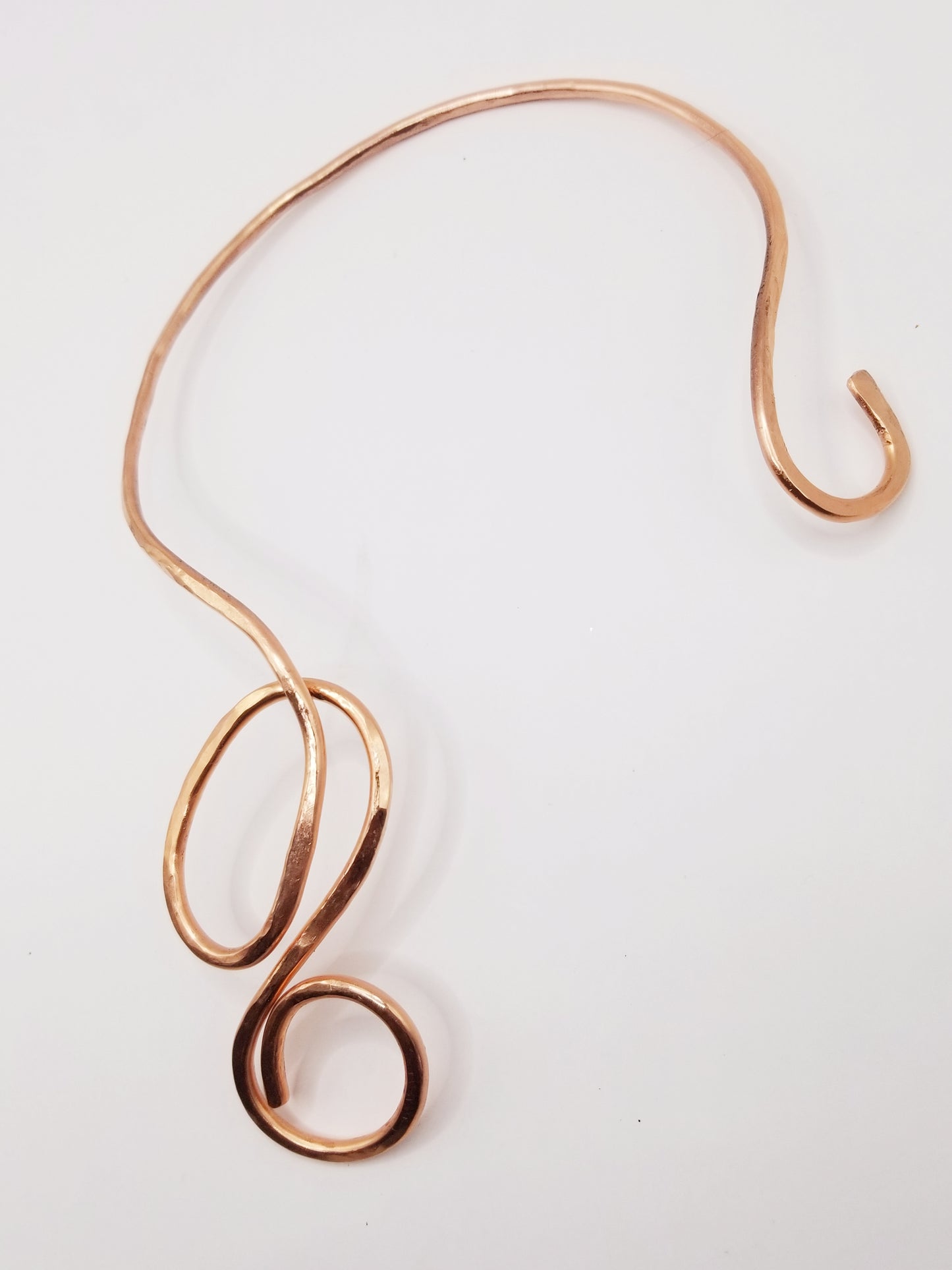 Double Looped Cooper Neck Cuff Necklace