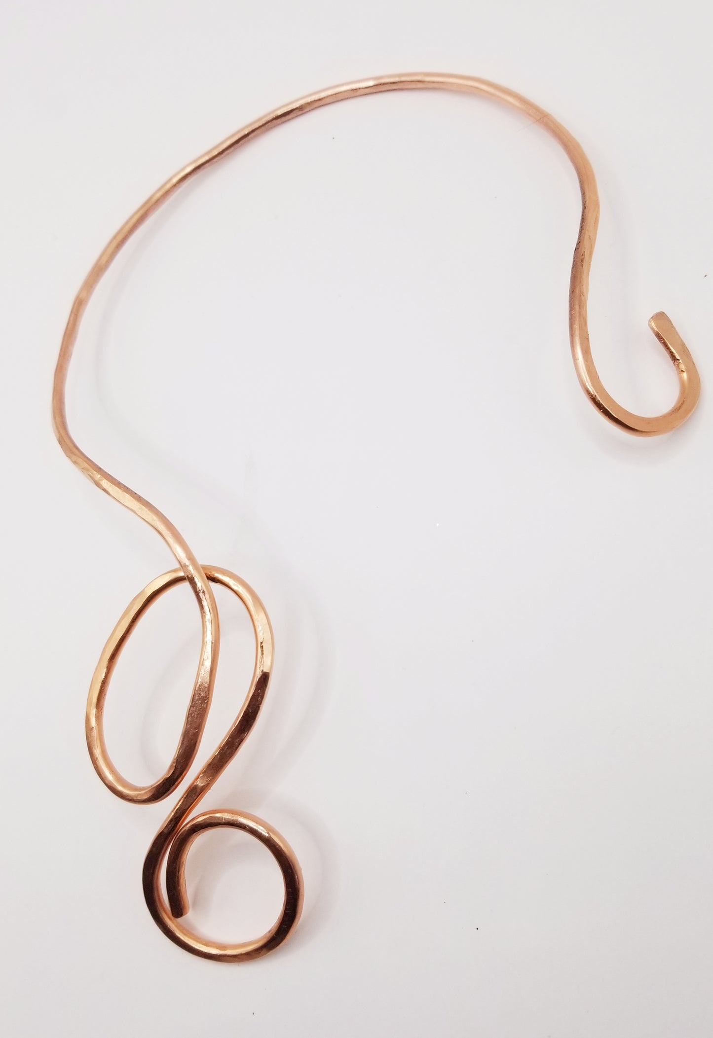 Double Looped Cooper Neck Cuff Necklace