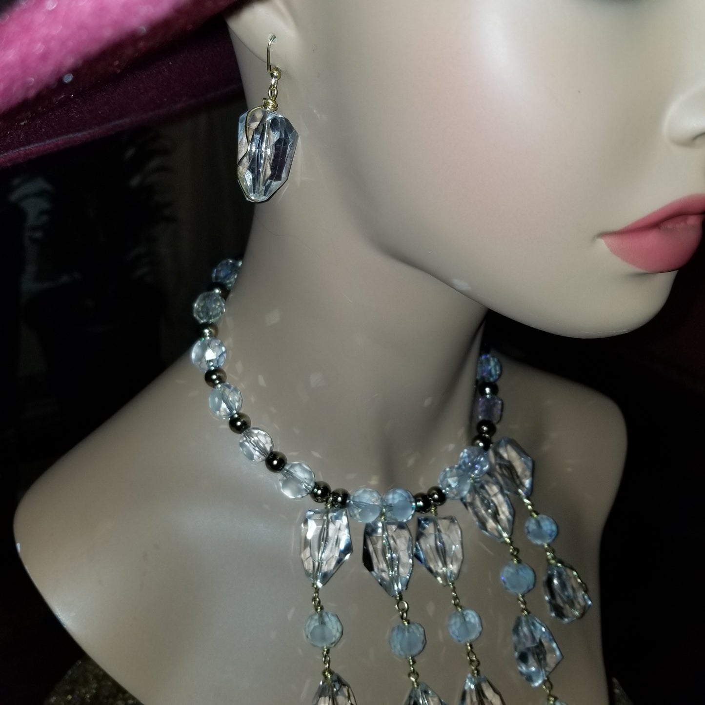 Translucent Geo Beaded Necklace