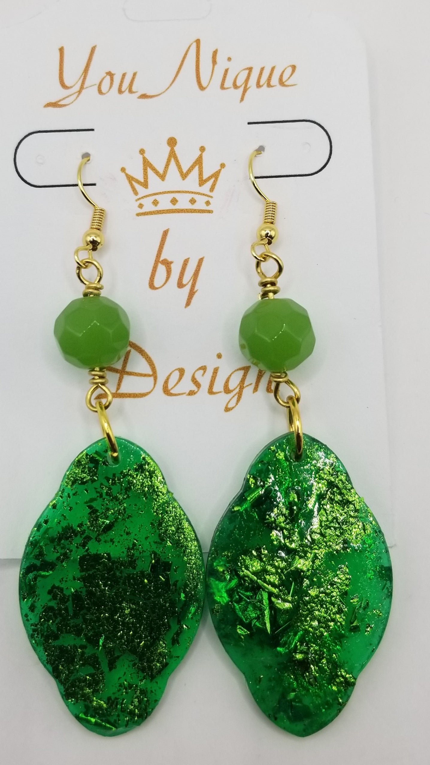 Shimmers of Emerald Hues Earrings