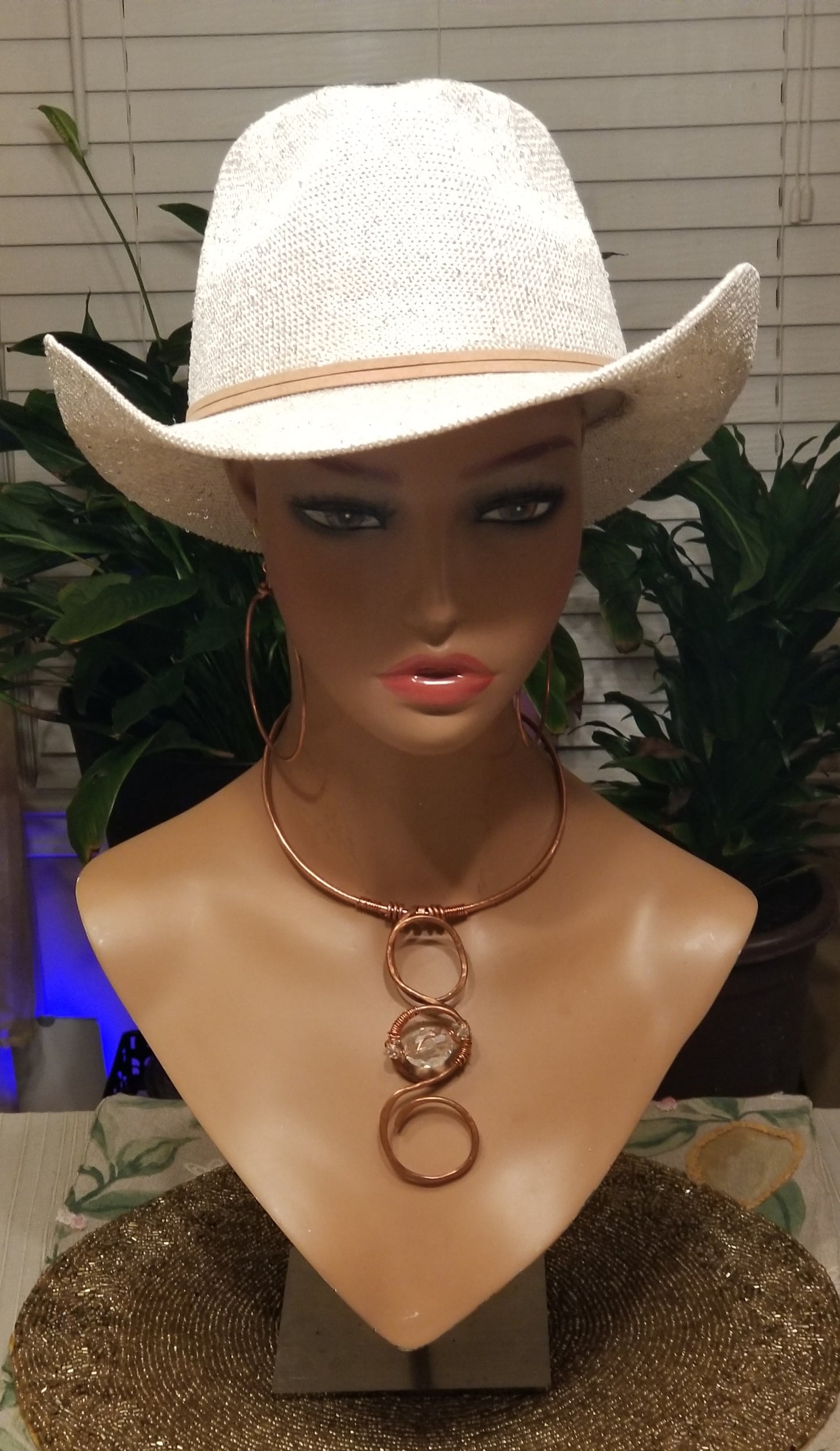 Forever Silhouettes Copper Neck Cuff Necklace