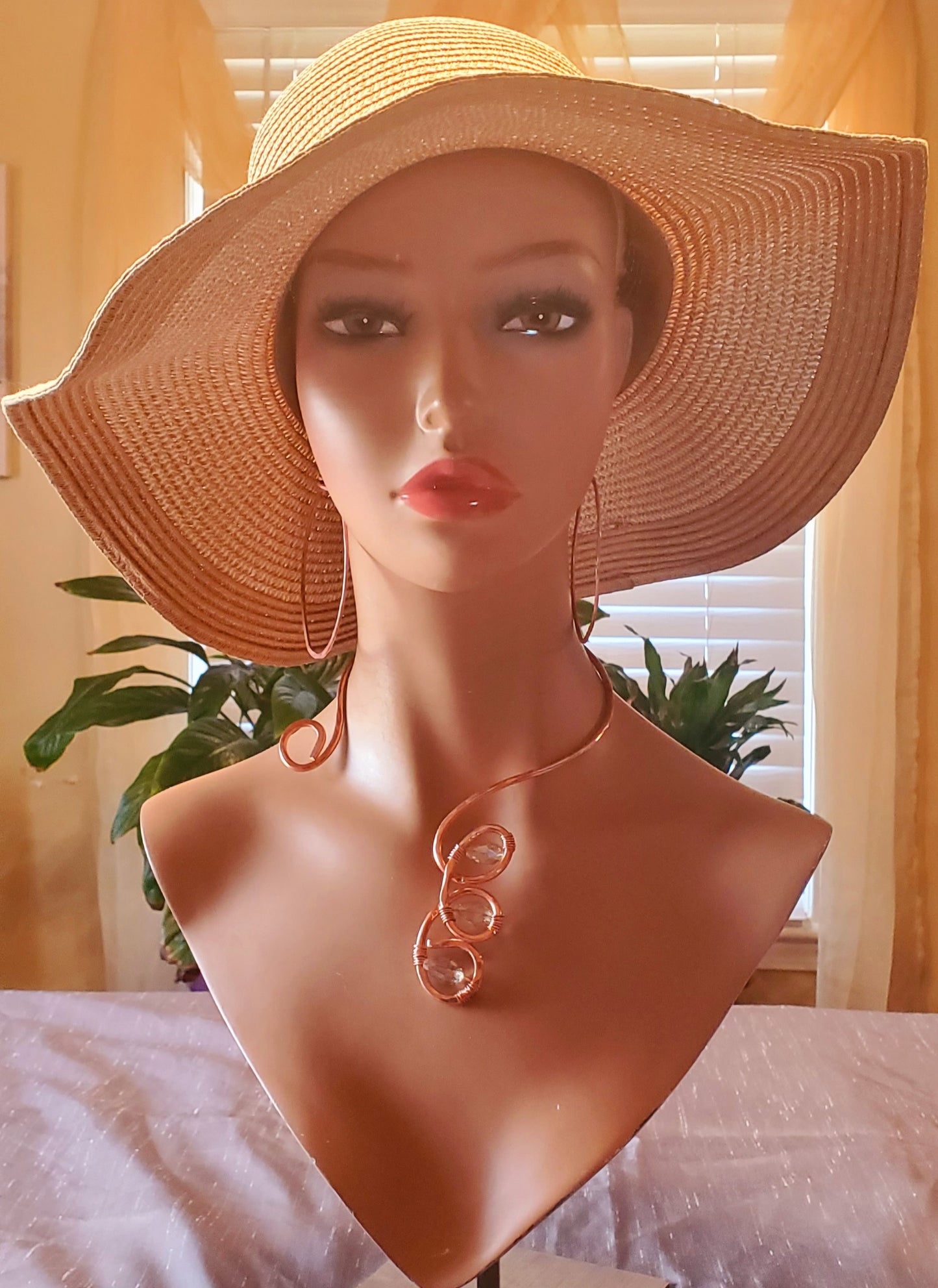 Beauty Is Her Name Copper Necklace