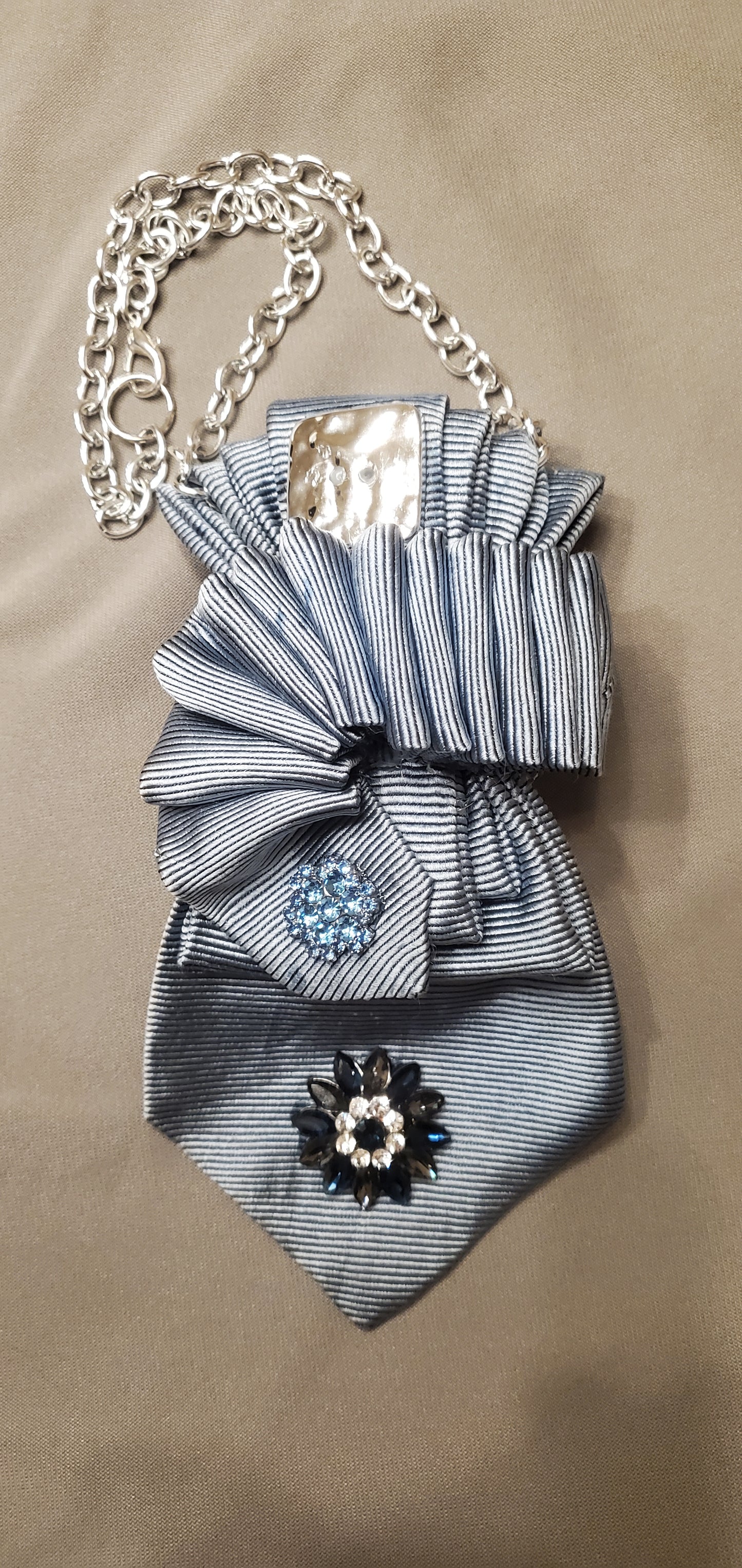 Sky Bleu Necktie Necklace
