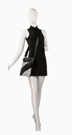Bold Rhinestone Accent Crossbody Sling