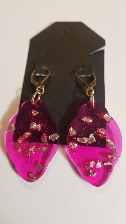 Fuchsia Dainty Glam Earrings