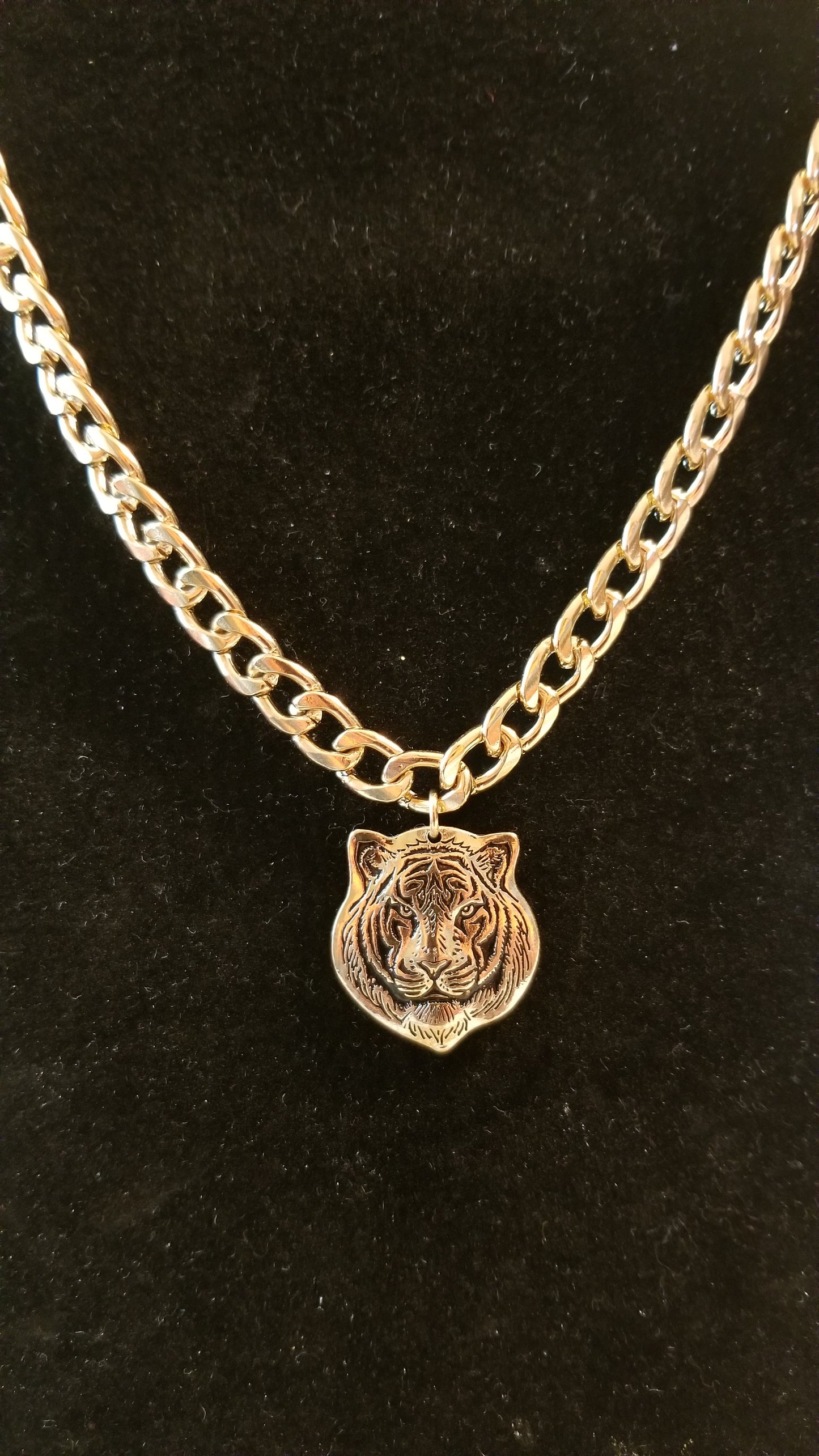 Tiger Head Men's Pendant