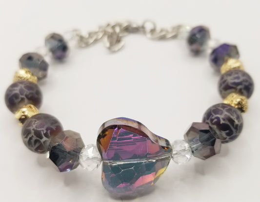 I Heart You Beaded Bracelet
