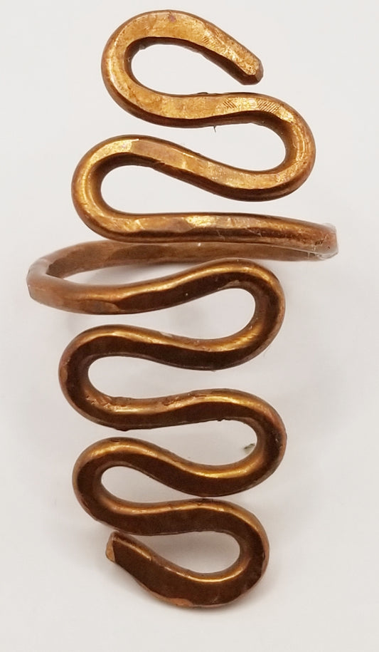 Wavy Copper Ring