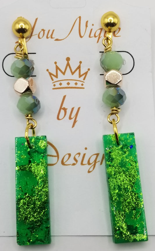 Shimmers of Emerald Petite Dangles Earrings