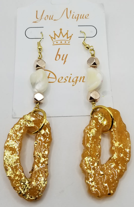 Shimmers of Topaz Oblong Earrings