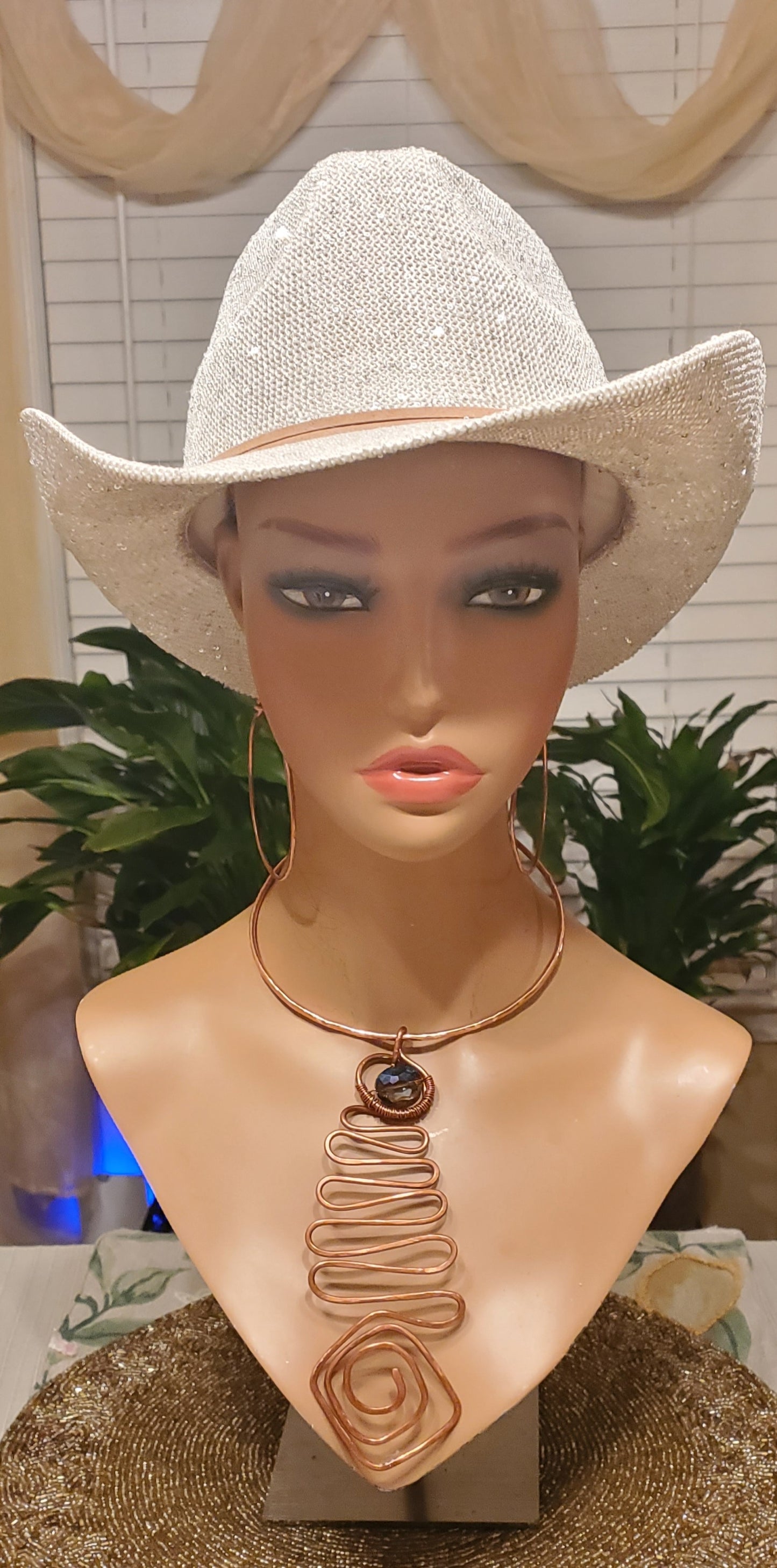 Copper Geo Neck Cuff Necklace