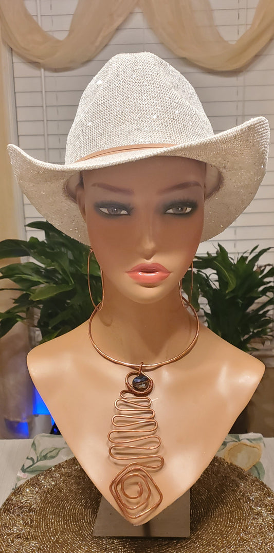 Copper Geo Neck Cuff Necklace