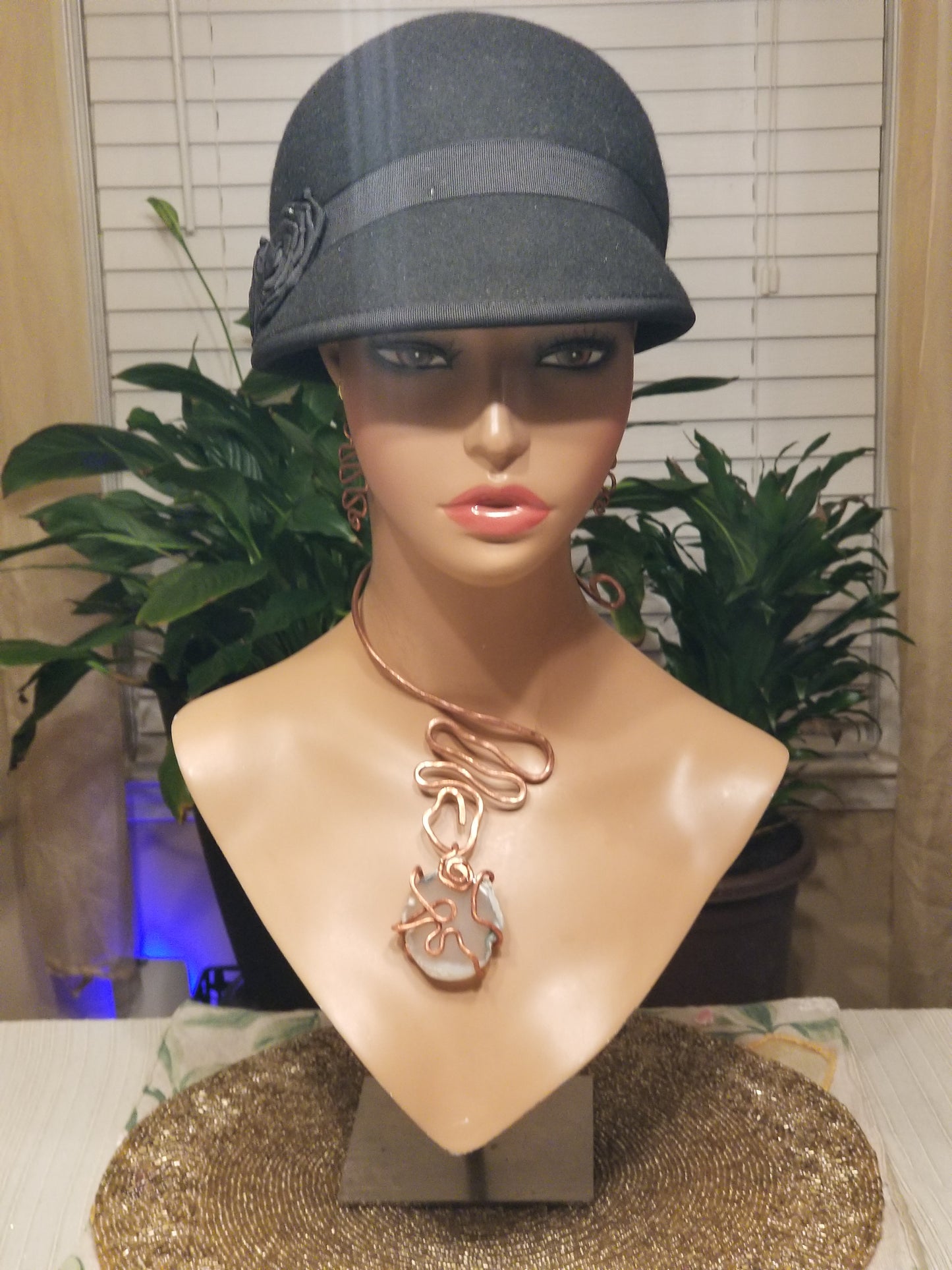 Timeless Perfection Wire Copper Neck Cuff Necklace