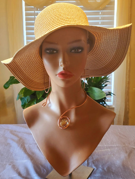 Simply Stated Bronze Copper Neck Cuff Necklace