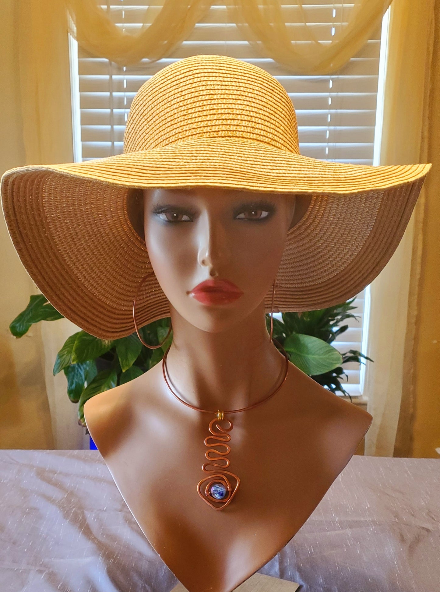 Necktie Neck Cuff Copper Necklace