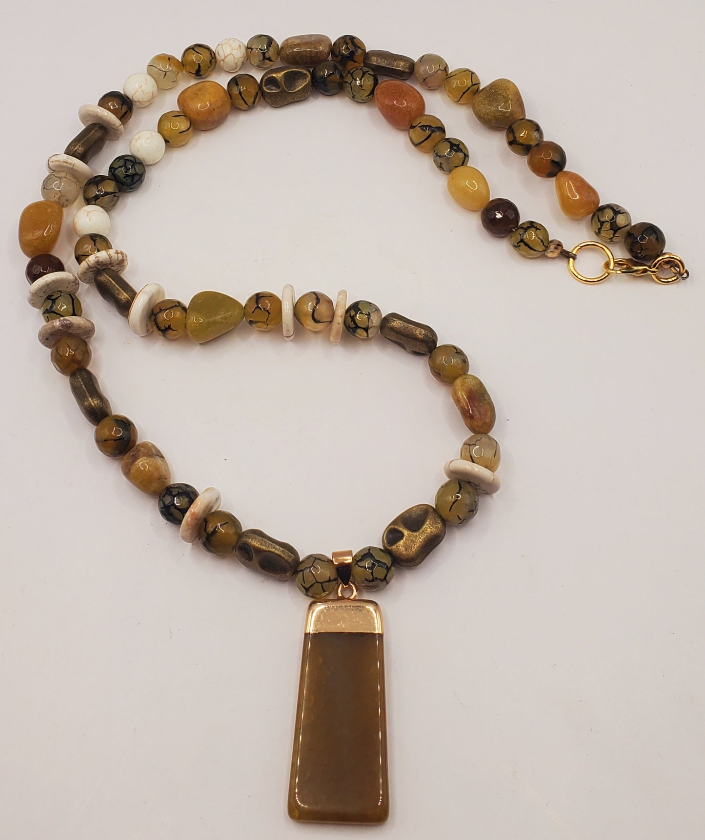 Natural Earth Tones Men's Necklace