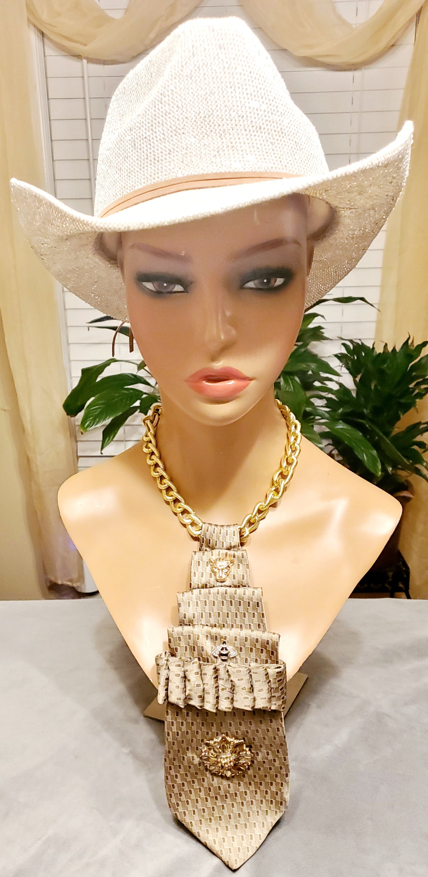 Golden Trends Necktie Necklace