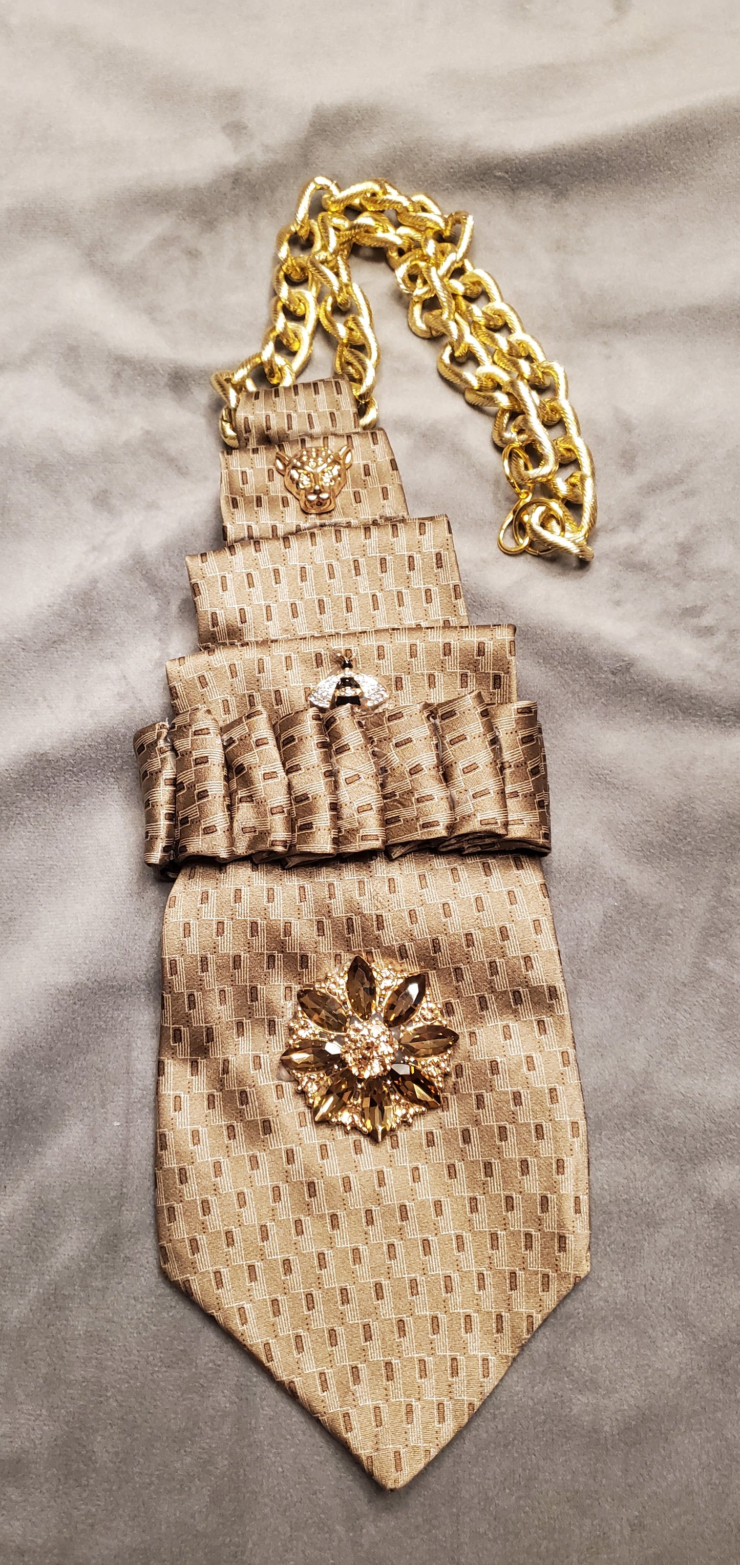 Golden Trends Necktie Necklace