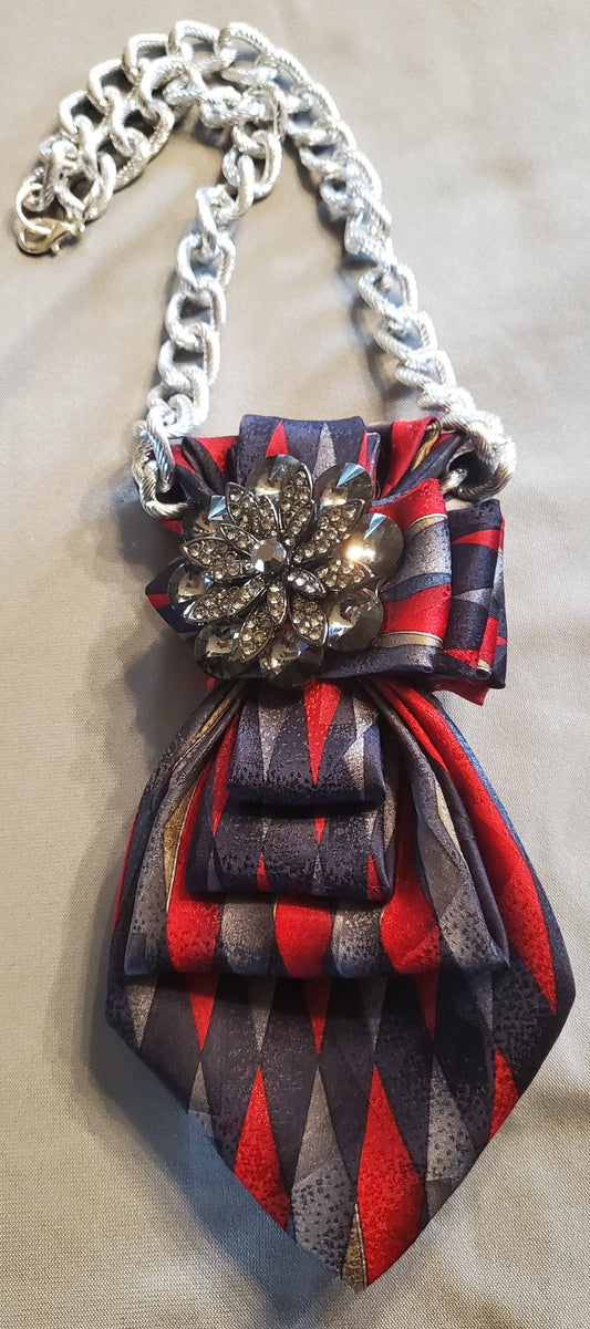 Sophisticated Palette Necktie Necklace
