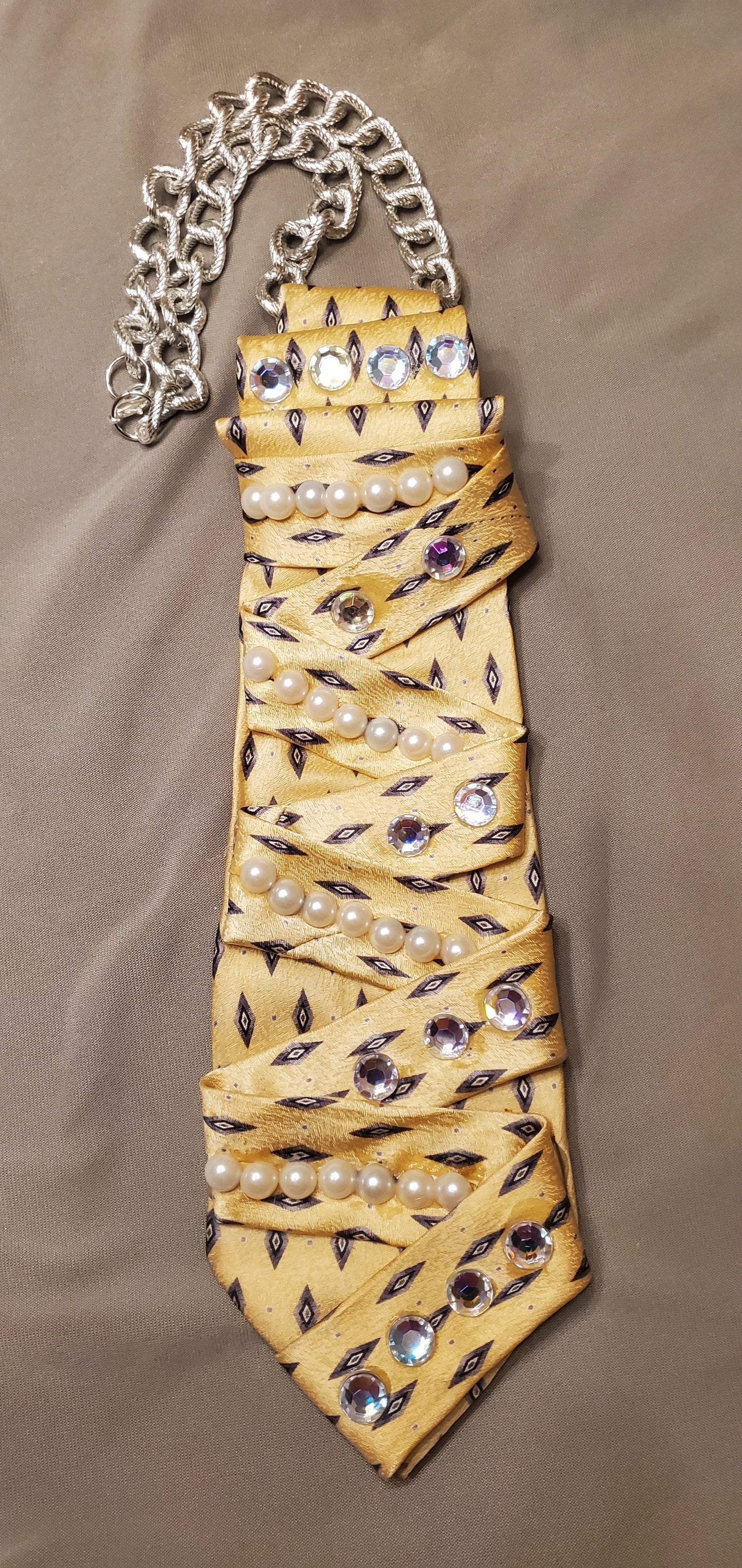 Canary Yellow Necktie Necktie Necklace
