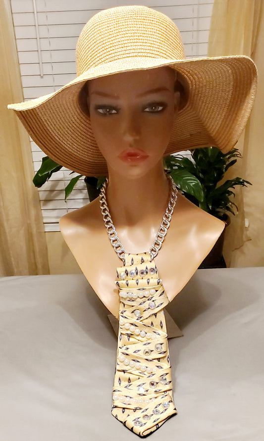 Canary Yellow Necktie Necktie Necklace