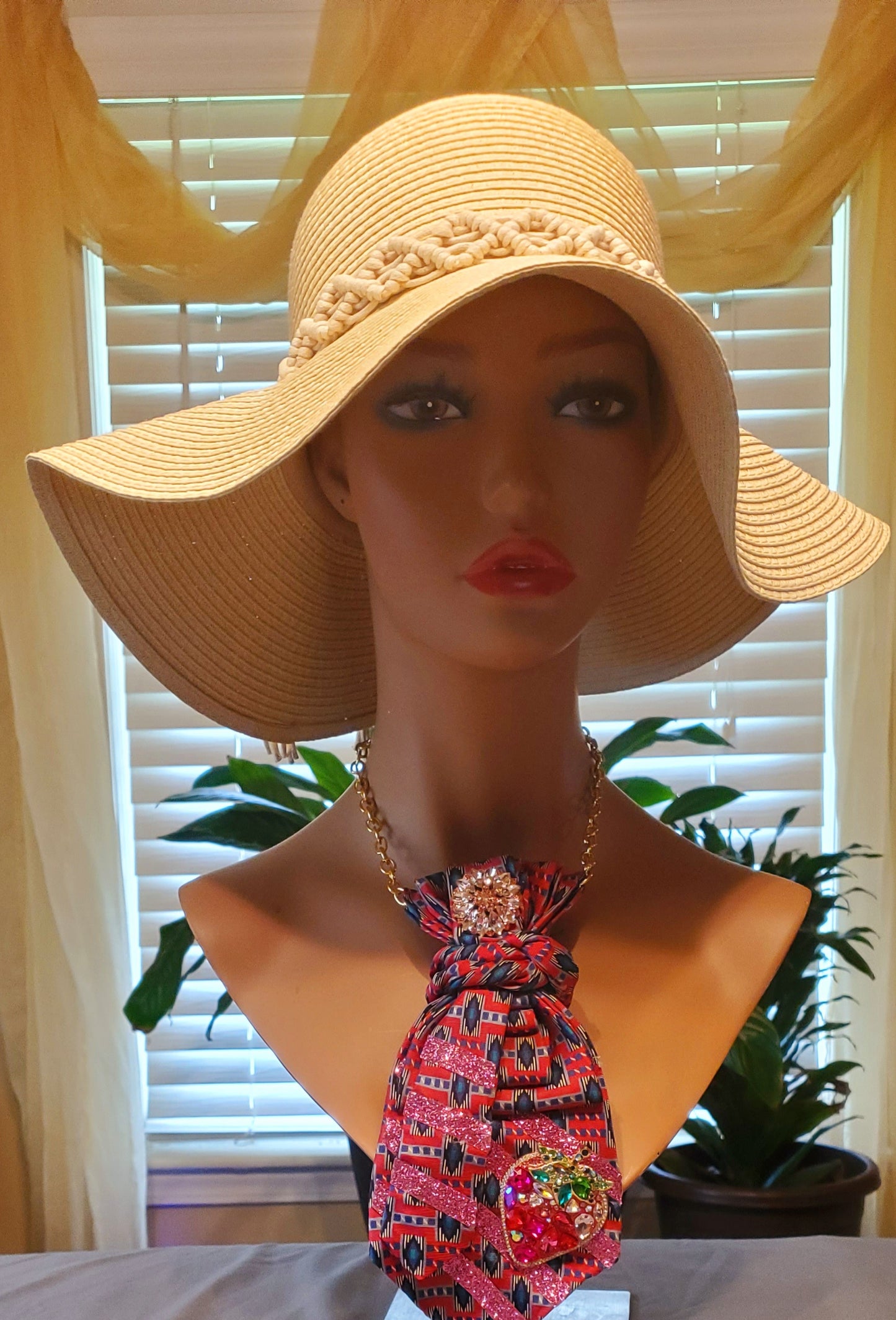 Strawberry Letter Necktie Necklace
