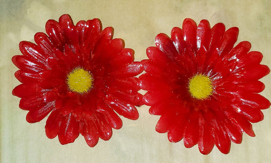 Fuchsias Flower Clip Earrings