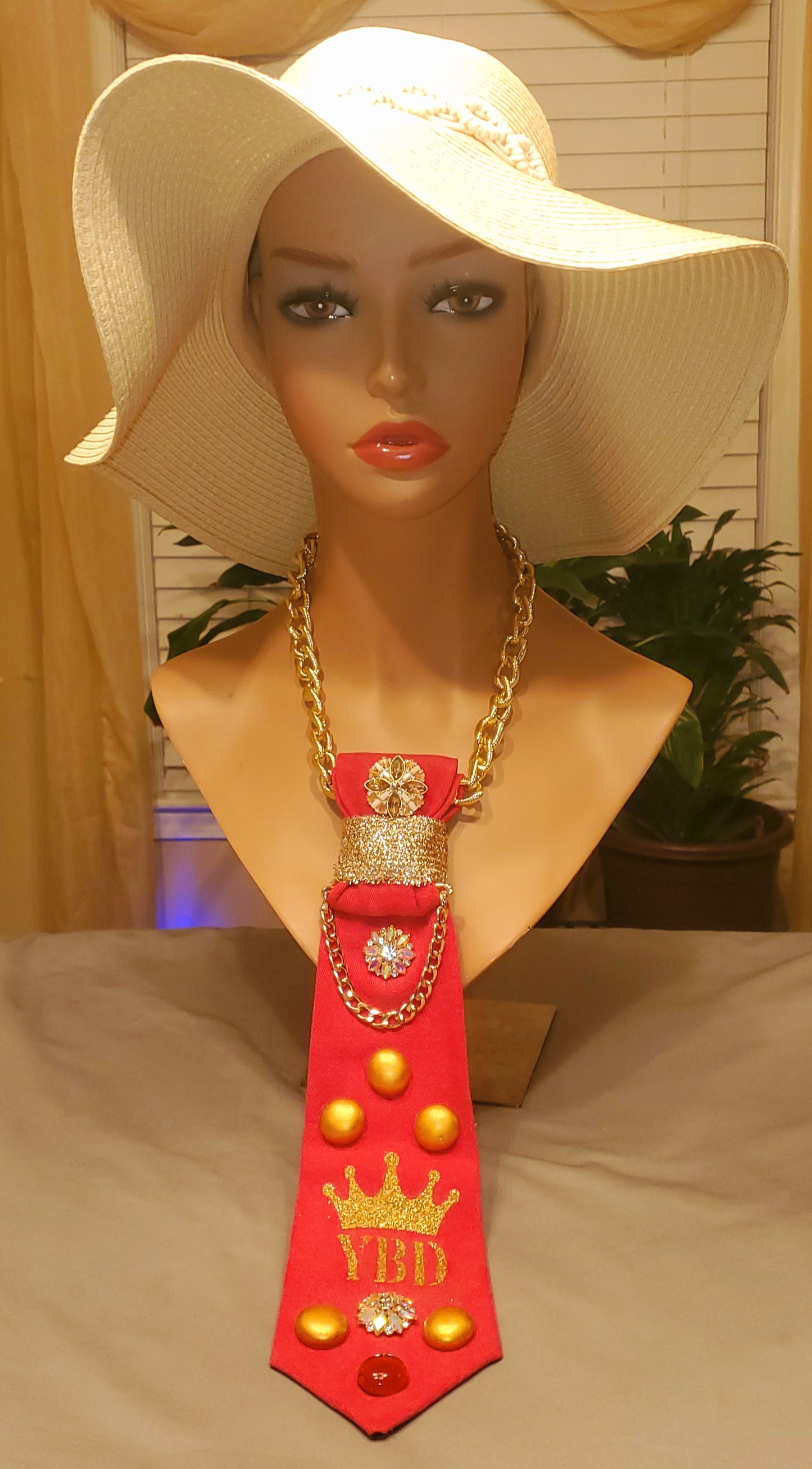 Red Zephyr Women's Necktie Necklaces