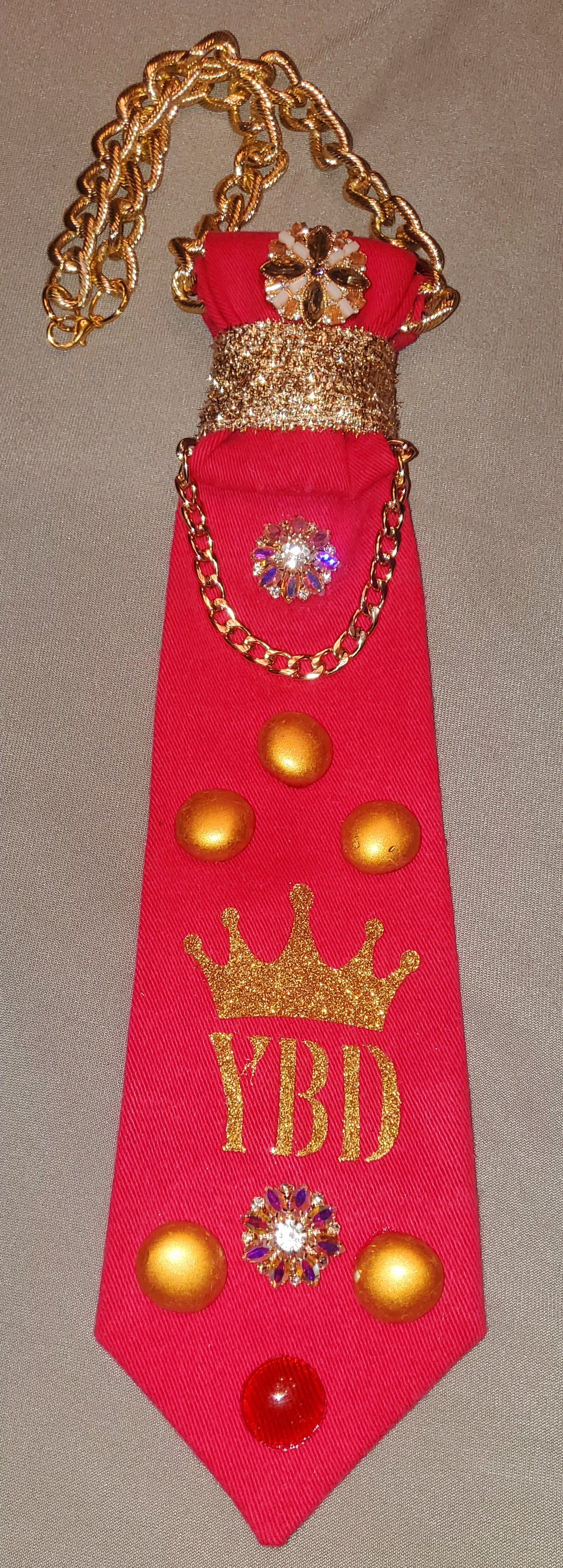 Red Zephyr Women's Necktie Necklaces
