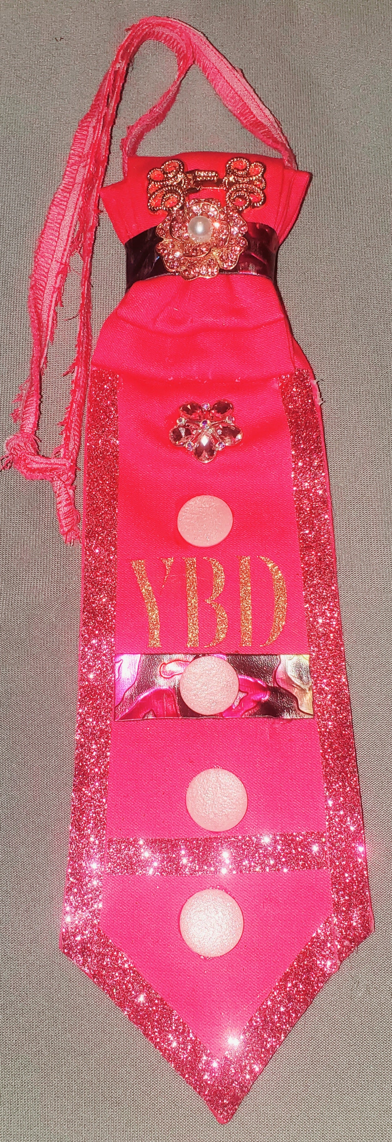 Blushing Pink Women's Necktie Necklace