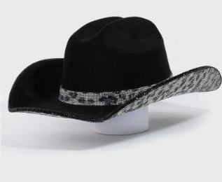Pave Animal Print Rhinestone Western Cowboy Hat