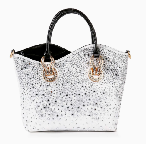 Rhinestone Ombre Design Elegant Tote