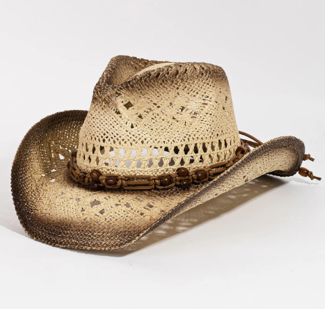 Braided Straw Fashion Western Cowboy Hat